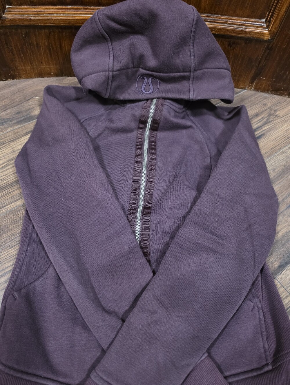 *lululemon athletica Deep Plum Scuba Zip Hoodie Size 4